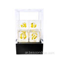 Bescon Yellow Duck 16mm 6 Sides Dice Set من 6 ، مجموعة Duck D6 6pcs الأصفر